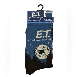 E.T. The Extra-Terrestrial Men's Crew Socks Shoe Size 6-12